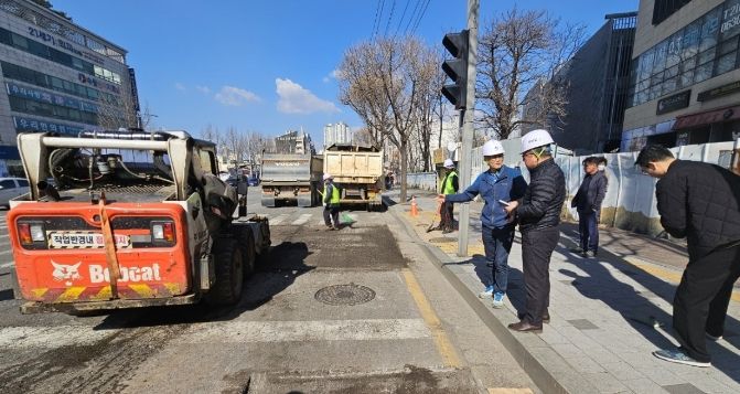 수원시 영통구, 해빙기 포트홀 일제 정비