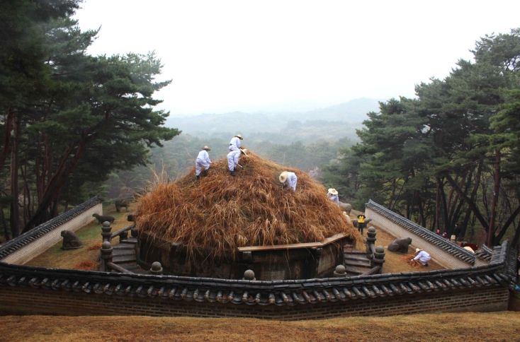 청완예초의 거행 모습(23.04.06.