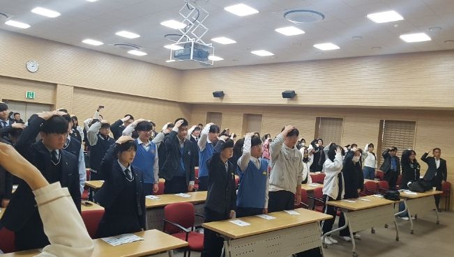 2024년 학교 4-H 신입회원들