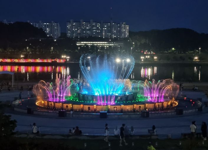 안동시, 낙동강 음악분수와 함께