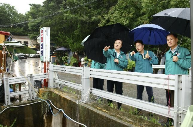 김성제 의왕시장, 집중호우 대응 상황 점검