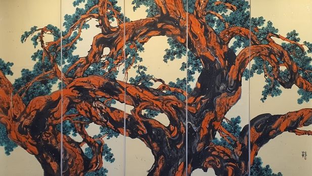 목포시립도서관, 강금복 개인전 ‘달·꿈·희망·상생전’ 전시