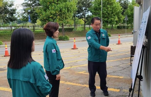 김보라 안성시장, 추석연휴 럼피스킨 방역현장 점검 방문