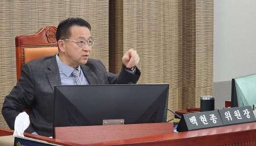 경기도의회 도시환경위원회 백현종 위원장, K-컬처밸리사업 서로 책임 떠넘기기, 도지사가 사태 책임져야