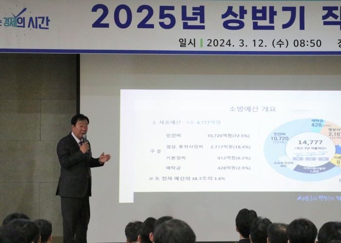 임상오 경기도의회 안전행정위원장, 파주소방서 직원 대상 특별강연