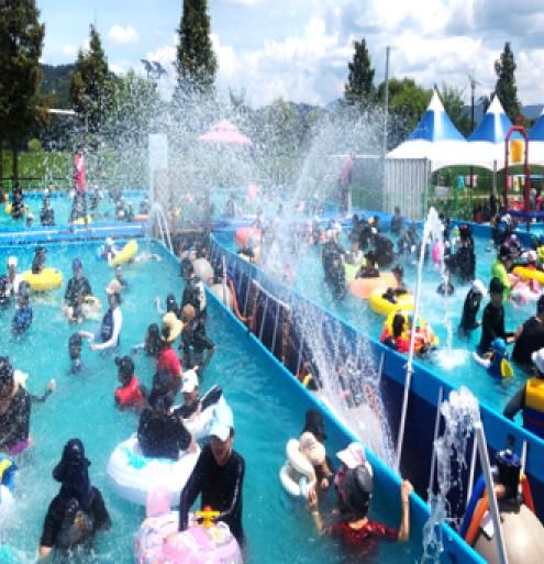 오학 물놀이장 여주시민에 구명조끼, 튜브 등 무료 대여