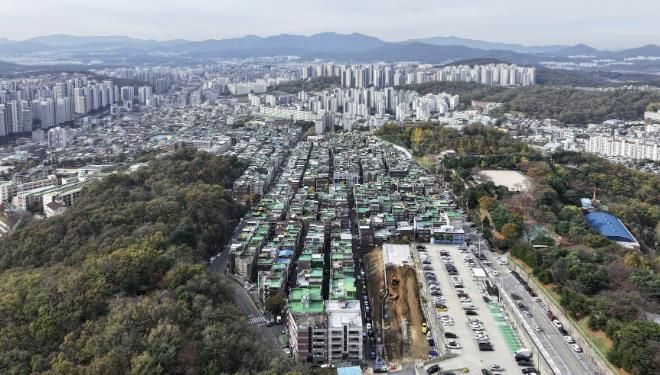 은행1·금광2구역 및 주변 전경 사진