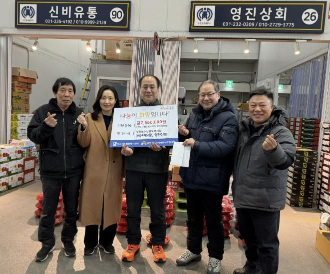 신비유통·영진상회,수원시 영통구 망포1동 저소득 한부모가정에 ‘통 큰’ 후원