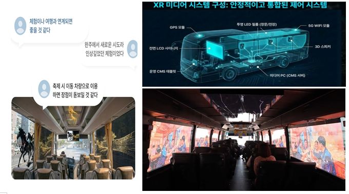버스창문이 스크린이 된다? (완주문화재단) 달리는 순간, 콘텐츠가 시작되는 확장현실(XR) 하이로드 스마트 버스