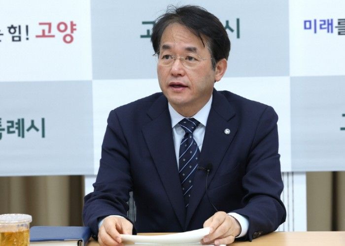 1일 백석별관에서 열린 고양시 간부회의