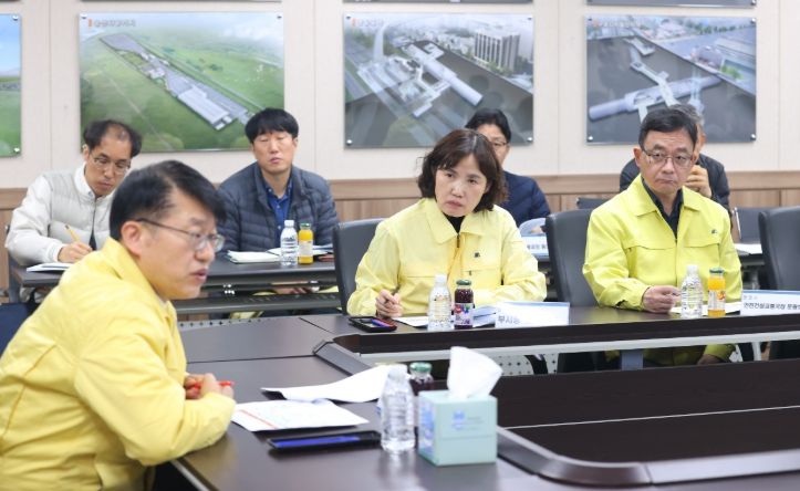 최혜민 광명시장 권한대행, 김대순 경기도 행정2부지사와 신안산선 사고 현장 점검